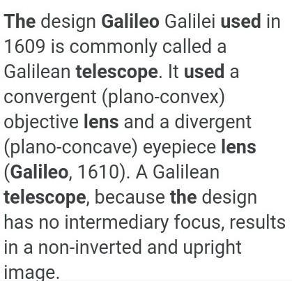 Kala Tika in the information about lenses used by Galileo in his telescope​-example-1