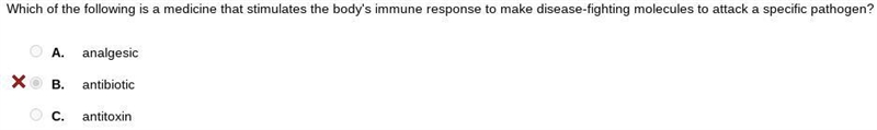 Which of the following is a medicine that stimulates the body's immune response to-example-1