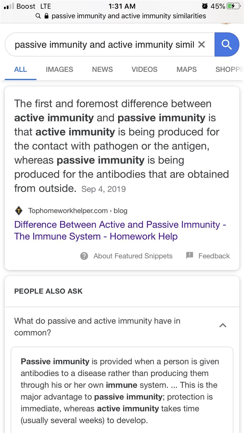 How are passive immunity and active immunity different?-example-1