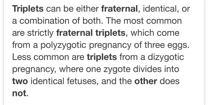 HELPP Dear Sir or Madam, I recently gave birth to triplets. Two are girls and they-example-1