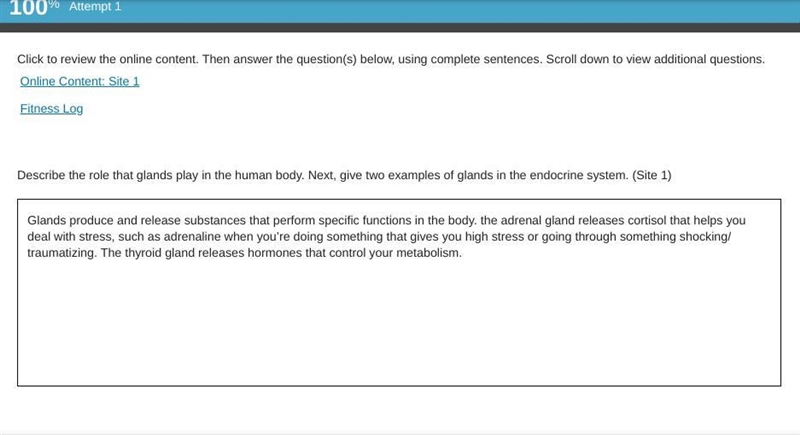 Click to review the online content. Then answer the question(s) below, using complete-example-1