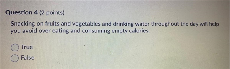 HURRY!!! Snacking on fruits and vegetables and drinking water throughout the day will-example-1