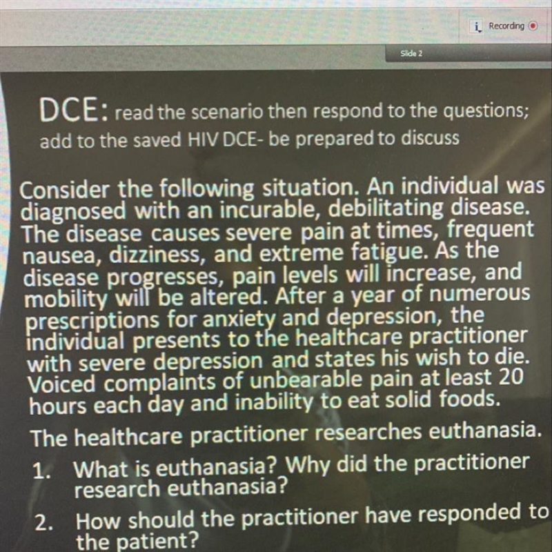 2. How should the practitioner have responded to the patient?-example-1