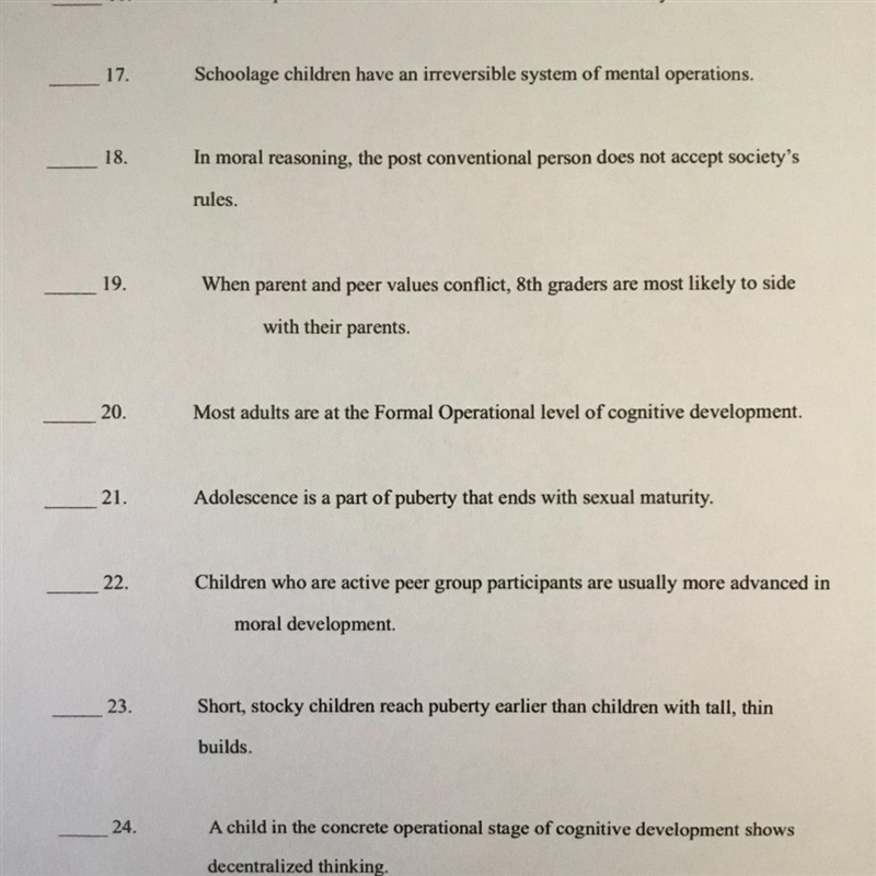 True or false questions-example-1