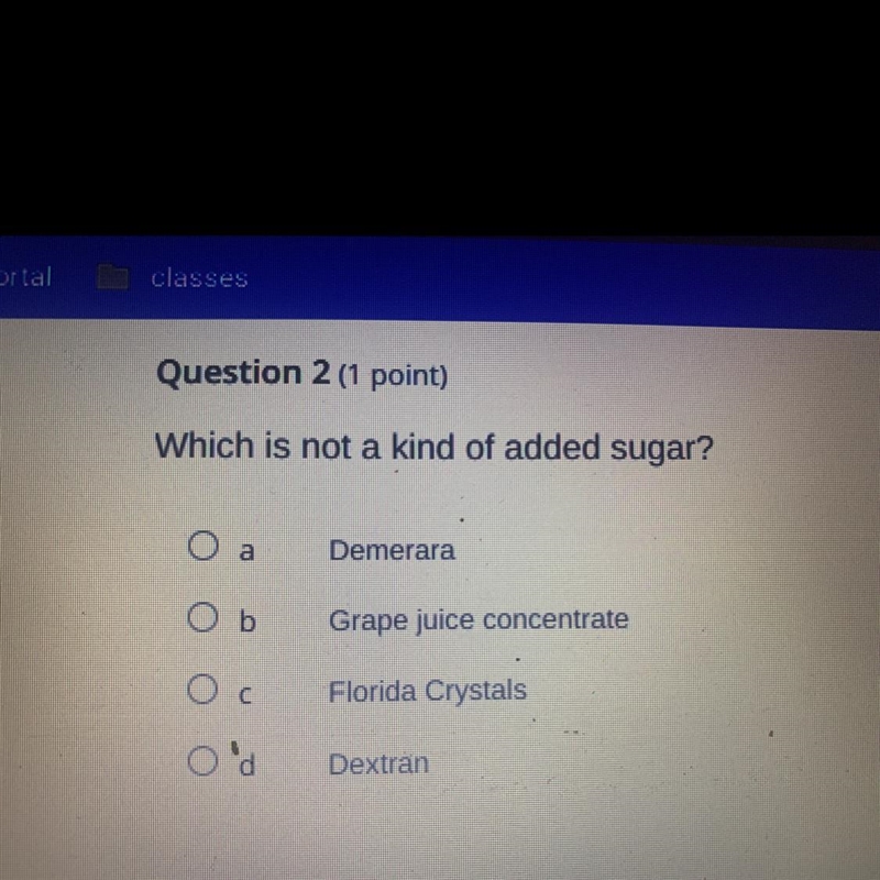 What is not a kind of added sugar-example-1