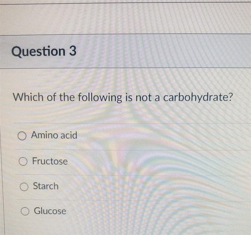 Which of the following is not a carbohydrate?​-example-1