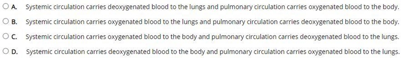 What is a difference between systemic and pulmonary circulation?-example-1