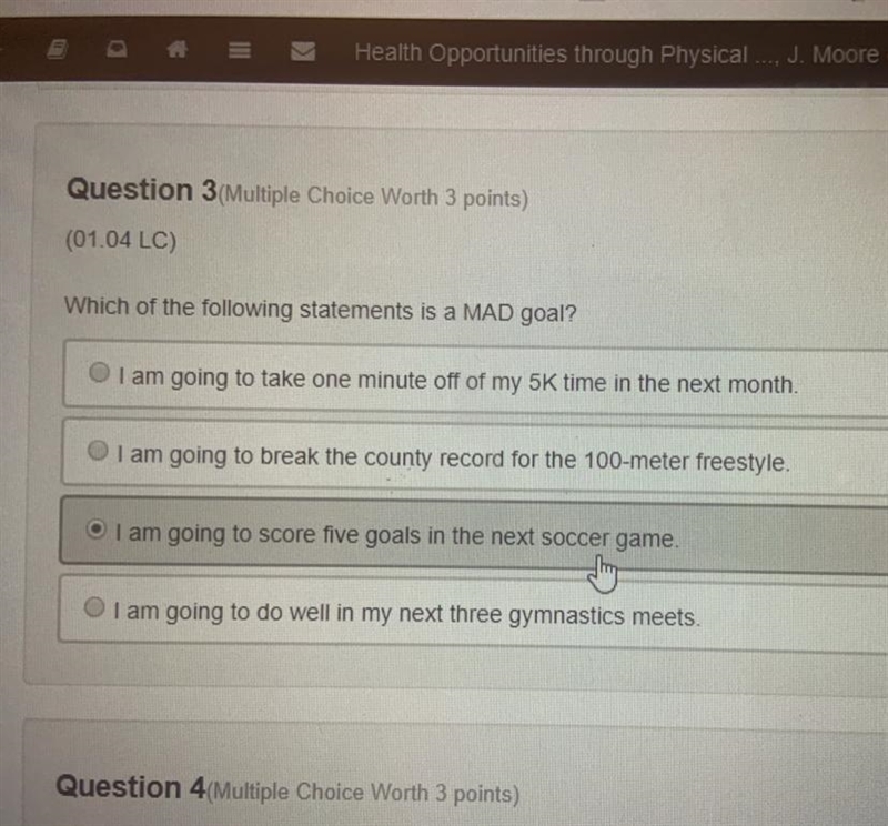 Which of the following is a MAD goal?-example-1