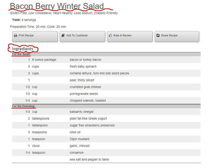 Bacon Berry Winter Salad resipe-example-1