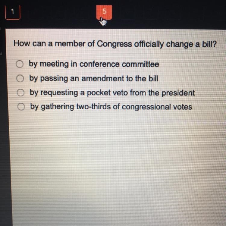 How can a member of Congress officially change a bill? by meeting in conference committee-example-1