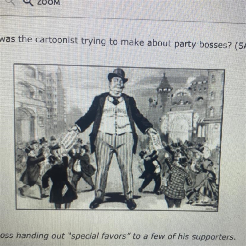 What statement was the cartoonist trying to make about party bosses?-example-1