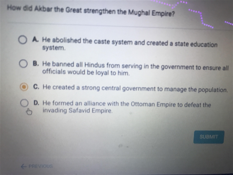 How did akbar the great strengthen Mughal empires-example-1