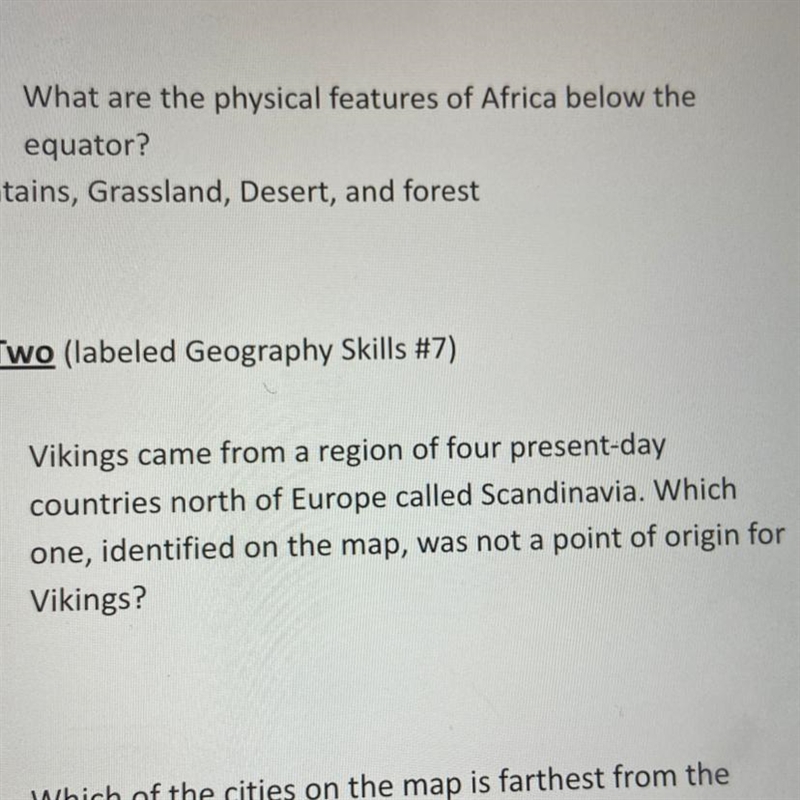 vikings came from a region of four present day countries north of europe called scandinavia-example-1