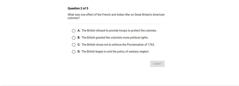 What was one effect on the french and Indian war on Great Britain's American colonies-example-1