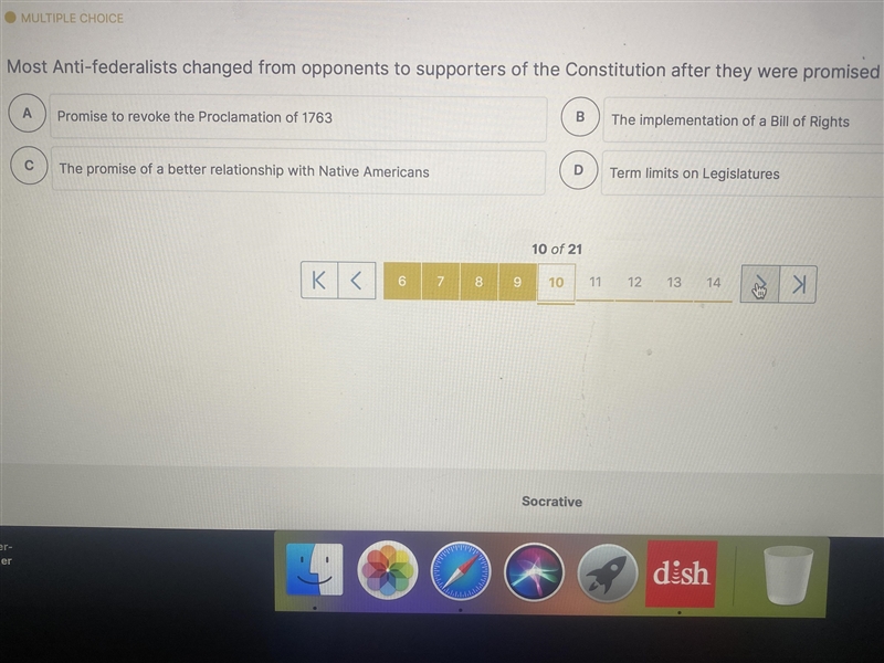 Most anti-Federalists changed from opponents to supporters of the Constitution after-example-1