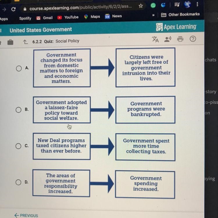 Which diagram shows how the role of government changed as a result of the New Deal-example-1