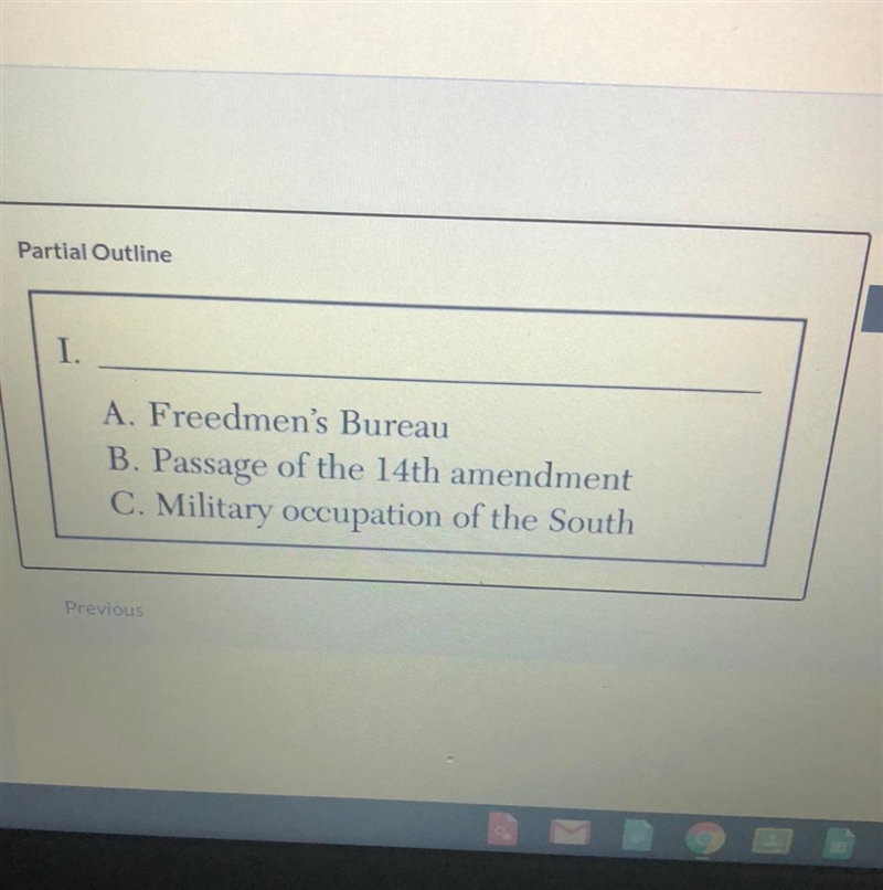 Which heading best completes the partial outline shown? A) results of manifest destiny-example-1