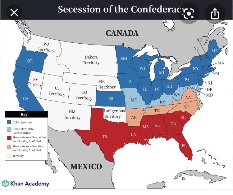 The red states represent... The blue states represent... What do the blue states represent-example-1