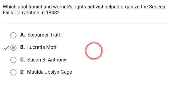 Which abolitionist and women's rights activist helped organize the seneca falls convention-example-1