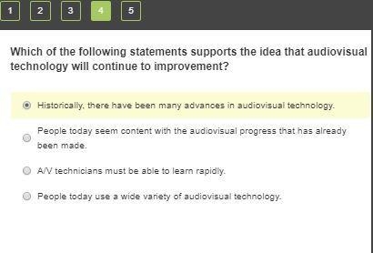 which of the following statements supports the idea that audiovisual technology will-example-1