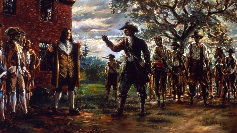 Why did Governor Berkeley refuse Nathaniel Bacon's request to attack American Indians-example-1