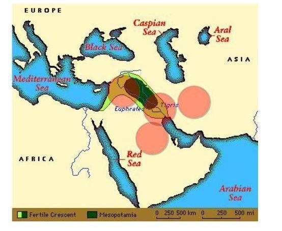 Based on your knowledge of the geography of Ancient Mesopotamia choose the two cities-example-1