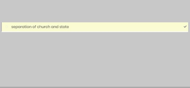 Which term refers to the idea that the government does not promote or forbid a religion-example-1