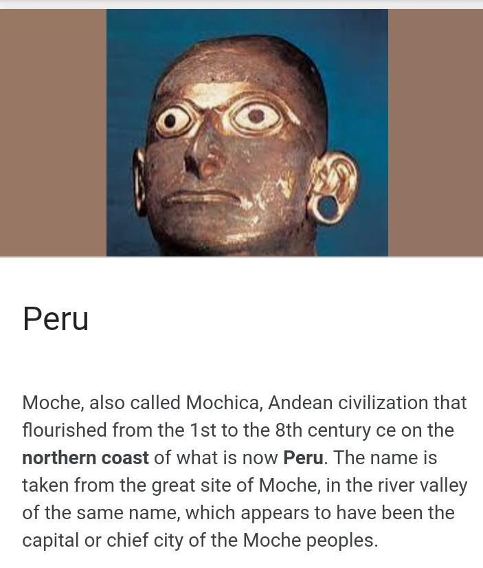 Where in South America are the Moche located?-example-1