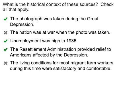 10 POINTS HELP PLS!! on a raw, soggy day in March 1936, Dorothea Lange was driving-example-1