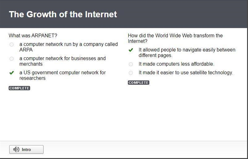 What was ARPANET? a computer network run by a company called ARPA a computer network-example-1