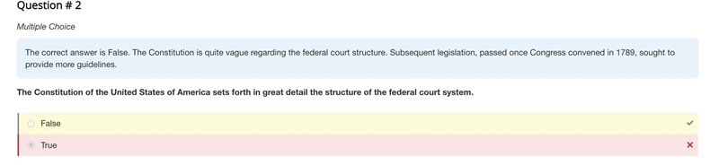 the constitution of the u.s set forth in great detail the structure of the federal-example-1