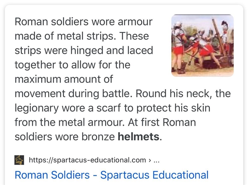 What was the armor that the Roman soldiers wore made of?-example-1