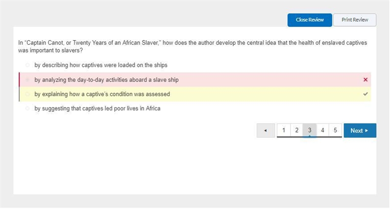 In “Captain Canot, or Twenty Years of an African Slaver,” how does the author develop-example-1