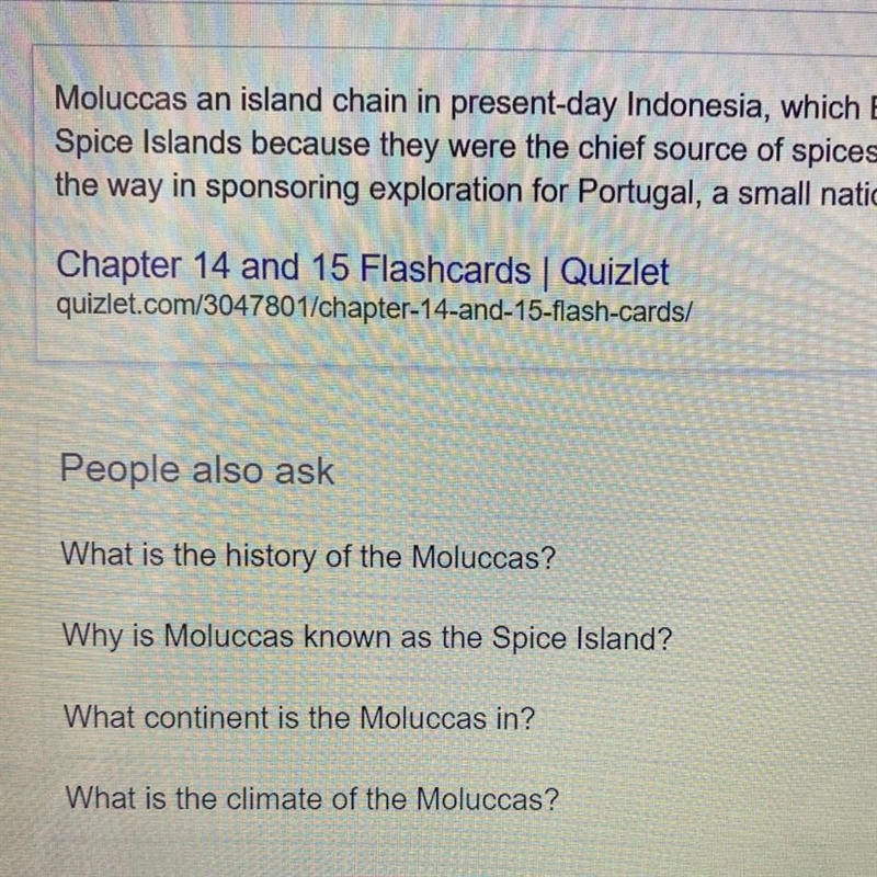 The Moluccas islands were a major source of-example-1