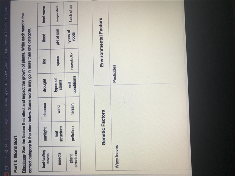 Genetic and environmental factors sort the factors that effect and impact the growth-example-1