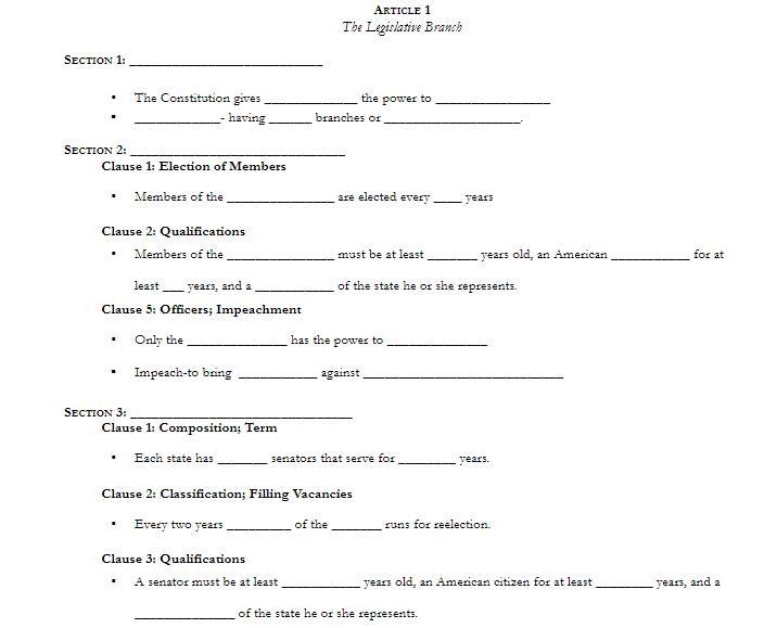 Article 1: The Legislative Branch (pt.1 since some cut off )-example-1