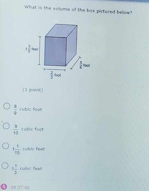 What is the volume of box pictured below​-example-1