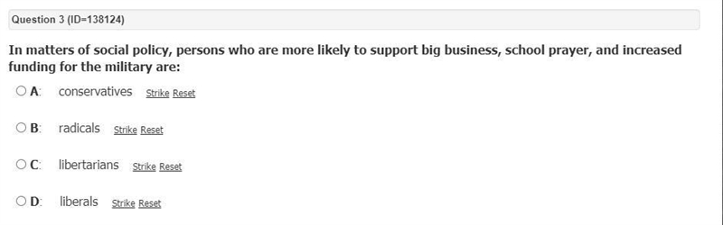 In matters of social policy, persons who are more likely to support big business, school-example-1