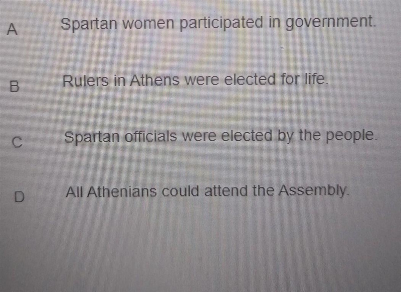 How did the athenian and spartan governments differ? plzzz help​-example-1