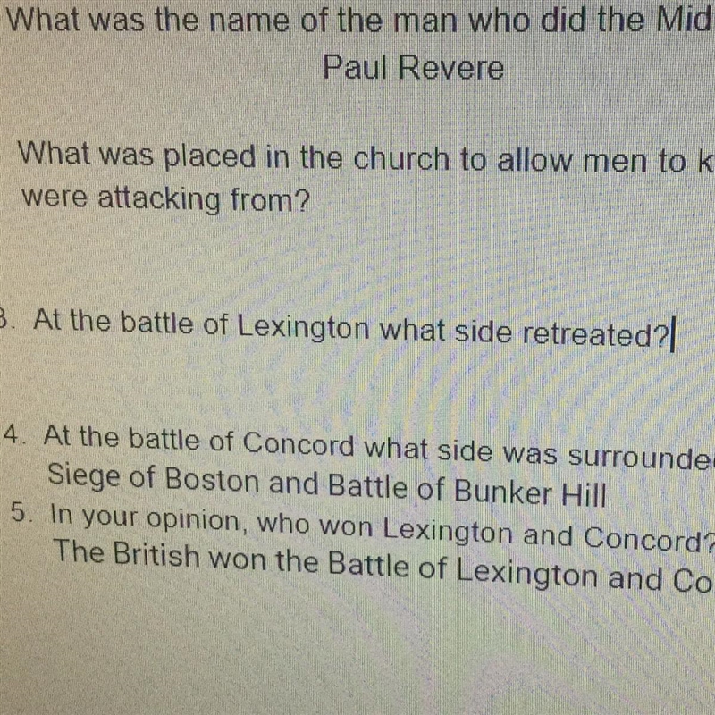 At the battle of Lexington what wide retreated?-example-1