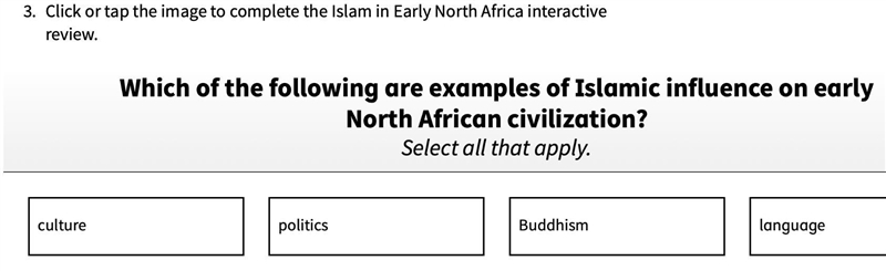 Which of the following are examples of Islamic influence on early North American civilization-example-1