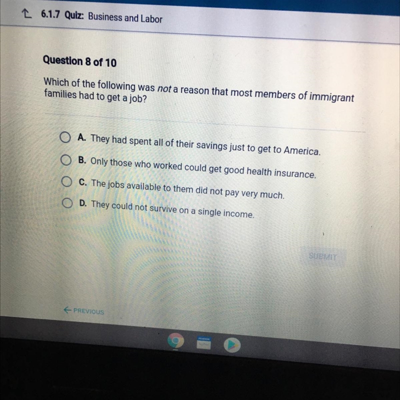 Tess and Labor Question 8 of 10 Which of the following was not a reason that most-example-1