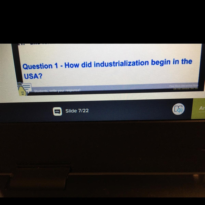 How did industrialization begin in the USA?-example-1