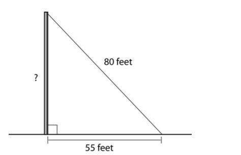 2) The diagram shows a wire attached to the top of a telephone pole. To the nearest-example-1