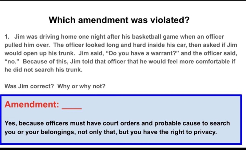 Pleaseeeee help me, What Amendment??-example-1