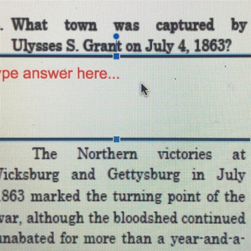 What town was Captain by Ulysses s. Grant on July 4th-example-1