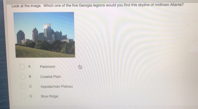 Look at the image. Which one of the five Georgia regions would you find this skyline-example-1