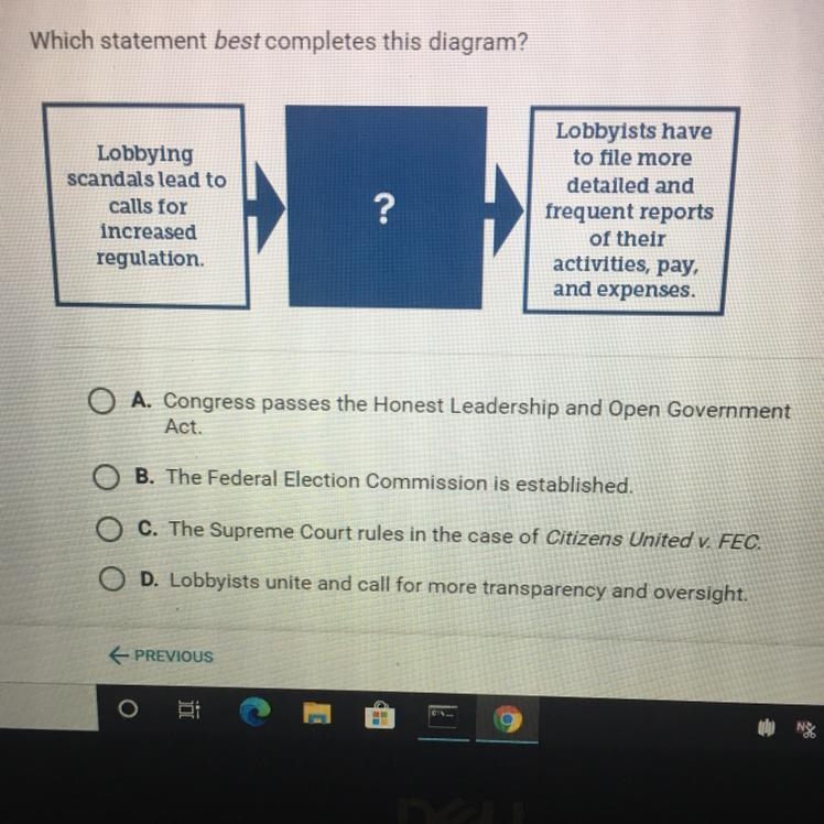 Please help! Which statement best completes this diagram?-example-1