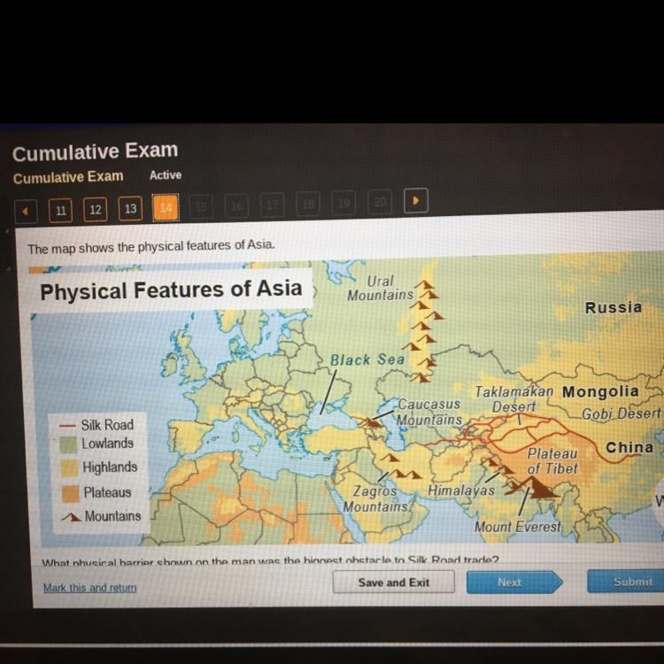 ⚠️⚠️⚠️⚠️⚠️⚠️⚠️⚠️⚠️⚠️⚠️What physical barrier shown on the map was the biggest obstacle-example-1