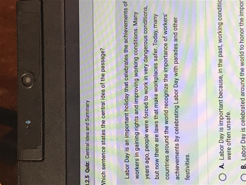 Which sentence states the central idea of the passage-example-2